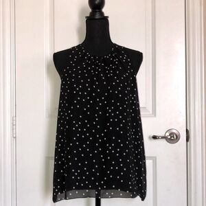 Vince Camuto Polka Dot Sleeveless Top Size Small
